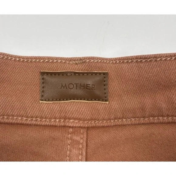 Mother The Rambler Cargo Ankle 26 High-Waisted Brown Straight Leg Pants - Picture 2 of 9